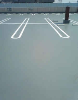 駐車場、塗装アフター